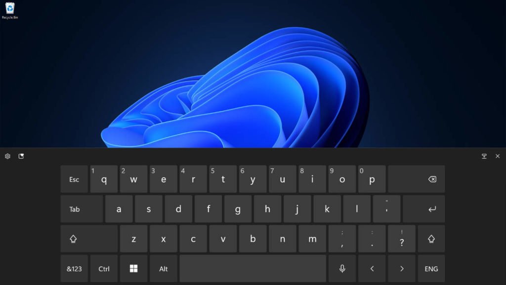 show touch keyboard windows 11