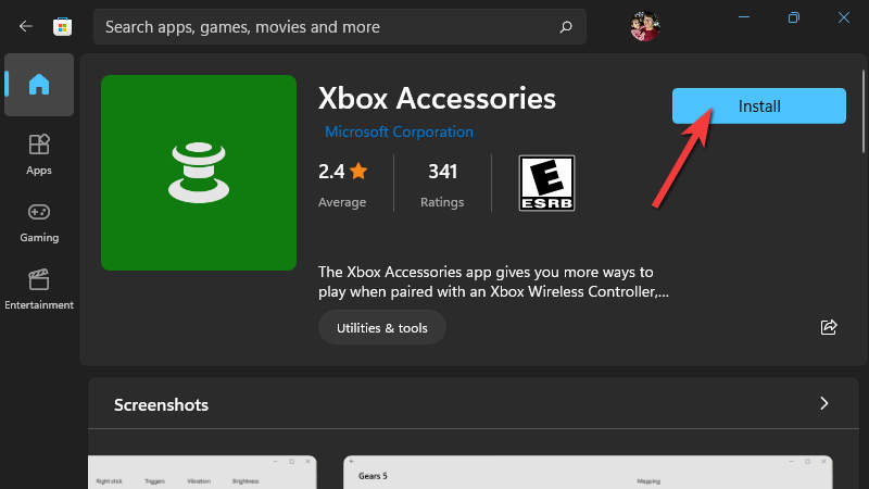 xbox accessories app windows 10