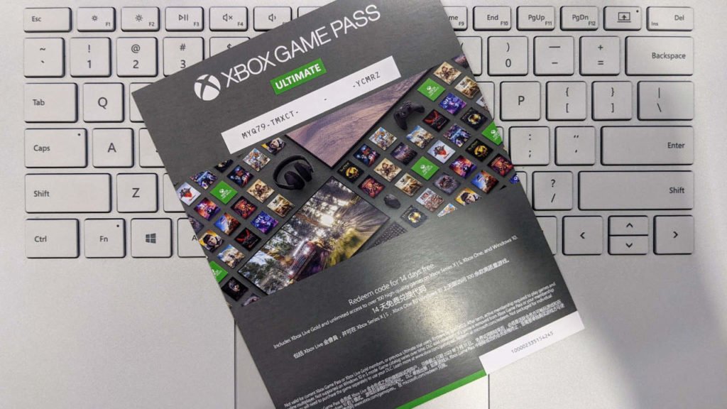 redeem xbox game pass code pc