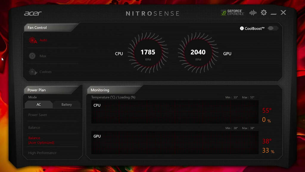 Acer NitroSense Utility Software